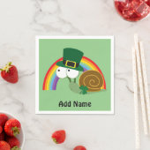 Serviette En Papier Cute Leprechaun Snail (En situation)