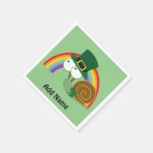 Serviette En Papier Cute Leprechaun Snail (Coin)
