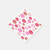Serviette En Papier Cute lèvres Bachelorette (Coin)