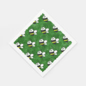 Serviette En Papier Cute Little Bee Motif Baby shower aquarelle (Coin)