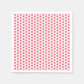 Serviette En Papier Cute Little Raspberry Pink Hearts Motif (Devant)