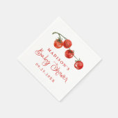 Serviette En Papier Cute Little Tomato Baby Shower (Coin)