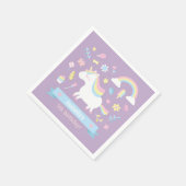 Serviette En Papier Cute Little Unicorn Girls Birthday Party Fournitur (Coin)