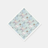Serviette En Papier Cute Llama Motif Pois (Coin)