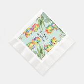 Serviette En Papier Cute Magique Rainbow Dinosaur Bonne fête d'anniver (Coin)