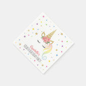 Serviette En Papier Cute Magique Unicorn Girls Anniversaire (Coin)
