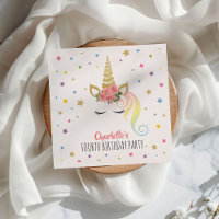 Cute Magique Unicorn Girls Anniversaire