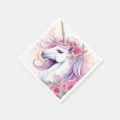 Serviette En Papier Cute Magique Unicorne (Coin)