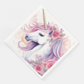 Serviette En Papier Cute Magique Unicorne (Coin)