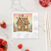 Serviette En Papier Cute, maison de pain d'épices (En situation)