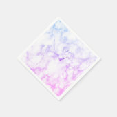 Serviette En Papier Cute Marbre Ombre (Coin)