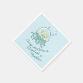 Serviette En Papier Cute méduse Baby shower Kawaii (Coin)