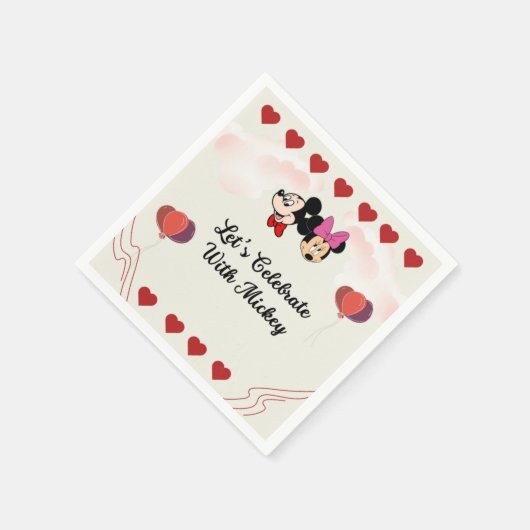 Serviette En Papier Cute Mickey (Coin)