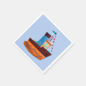 Serviette En Papier Cute Minuscule remorqueur Thunder-Cove (Coin)