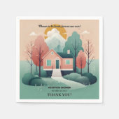 Serviette En Papier Cute Moderne Forever Accueil Adoption Foster Shost (Devant)