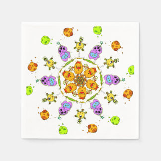 Serviette En Papier cute monsters