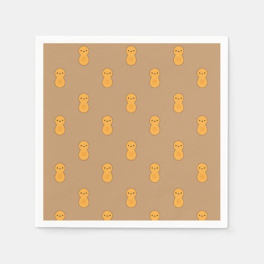 Serviette En Papier Cute Motif arachide (Devant)