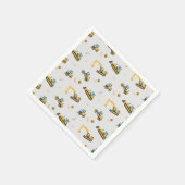 Serviette En Papier Cute Motif de construction Anniversaire de enfant  (Coin)