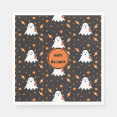 Serviette En Papier Cute Motif Fantôme Halloween Papier Napkins (Devant)