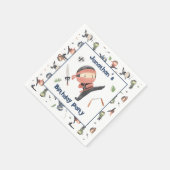 Serviette En Papier Cute Ninja Warrior Anniversaire de enfant Party No (Coin)