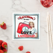 Serviette En Papier Cute Nurse Pinup_ Love (En situation)