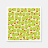 Serviette En Papier Cute Olives Papier serviettes (Devant)