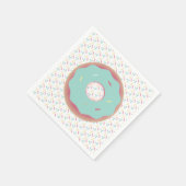 Serviette En Papier Cute Ombre Donuts Sprinkles (Coin)