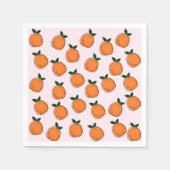 Serviette En Papier Cute Oranges Papier serviettes (Devant)