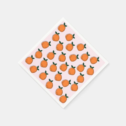 Serviette En Papier Cute Oranges Papier serviettes (Coin)