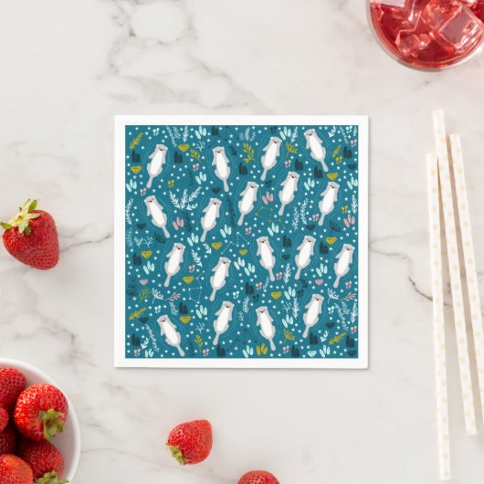 Serviette En Papier Cute Otter Papier serviettes (En situation)