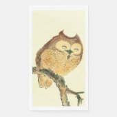 Serviette En Papier Cute Owl - Élégant Art Japonais (Devant)