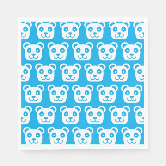 Serviette En Papier Cute Panda Motif (Devant)