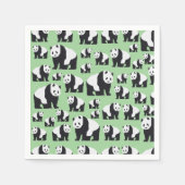 Serviette En Papier Cute Panda Motif ours (Devant)