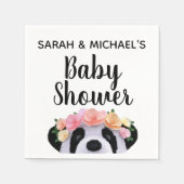 Serviette En Papier Cute Panda Porte fille Baby shower Papier (Devant)