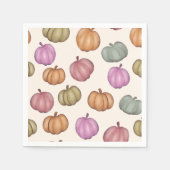 Serviette En Papier Cute Pastel Citrouille Pastel Motif (Devant)