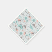 Serviette En Papier Cute Pastel Dinosaur Motif (Coin)