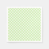 Serviette En Papier Cute Pastel Green En vichy Motif serviettes (Devant)