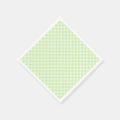 Serviette En Papier Cute Pastel Green En vichy Motif serviettes (Coin)