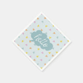 Serviette En Papier Cute Pastel Hello (Coin)