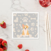 Serviette En Papier Cute Pembroke Welsh Corgi (En situation)