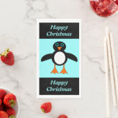 Serviette En Papier Cute Penguin personnalisé (En situation)