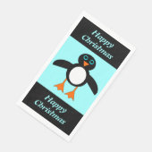 Serviette En Papier Cute Penguin personnalisé (Coin)