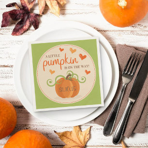Serviette En Papier Cute Petit Baby shower Citrouille