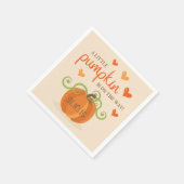 Serviette En Papier Cute Petit Baby shower Citrouille (Coin)