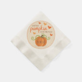 Serviette En Papier Cute Petit Baby shower Citrouille (Coin)