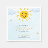 Serviette En Papier Cute Petit rayon de papier soleil Napkin (Devant)
