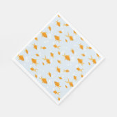 Serviette En Papier Cute poisson d'or nager dans l'eau (Coin)