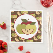 Serviette En Papier Cute pomme fruits motif papier serviettes (En situation)