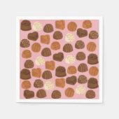 Serviette En Papier Cute Pralines au chocolat Papier serviettes (Devant)