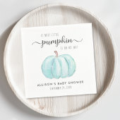 Serviette En Papier Cute Pumpkin Aquarelle Garçon Bébé Douche